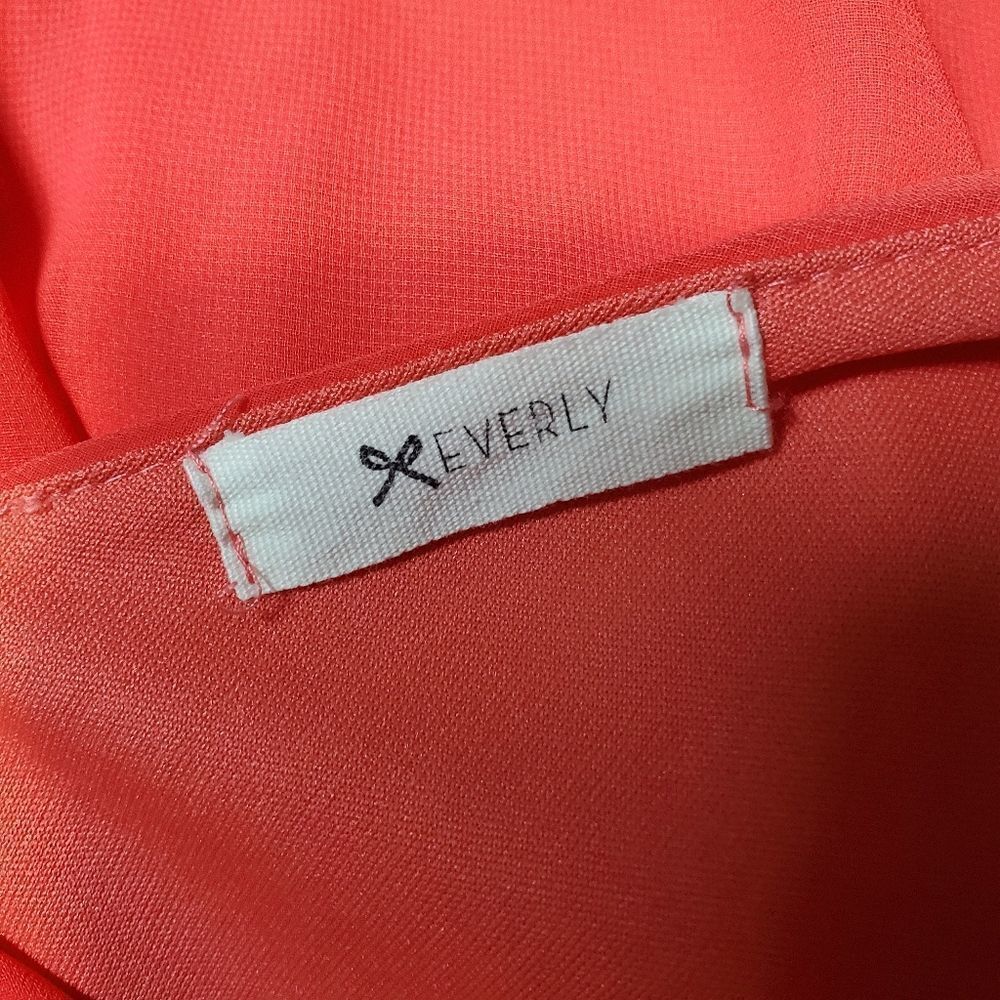 Everly Orange High Low Dress (Small) - Picture 5 of 7